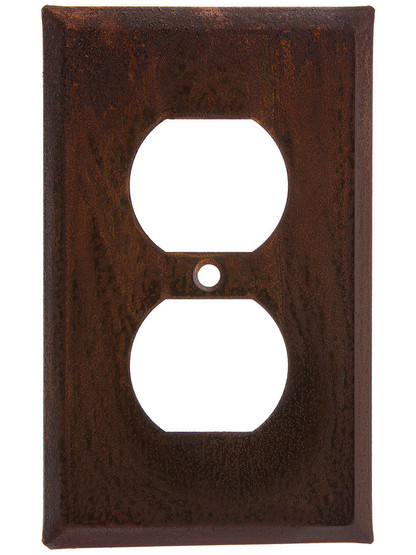 Country Tin Single Duplex Outlet Cover